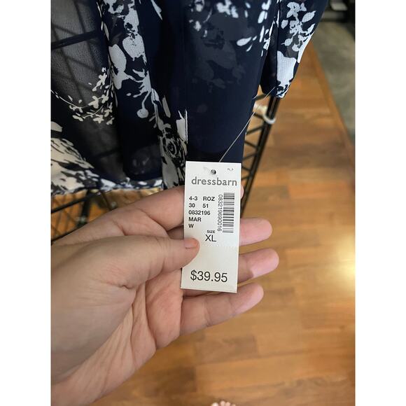 NWT Roz & Ali Floral Kimono Sz XLP - Picture 3 of 4